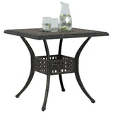 Garden Table Bronze 80x80x75 cm Cast Aluminium 4002811