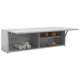 Bathroom Wall Cabinet Grey Sonoma 100x25x30 cm Engineered Wood 860099