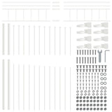 Garden Fence Woerden White 170 x 225 cm Powder-Coated Steel 42003921