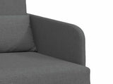 Folding Sofa Bed Dark Grey 65 x 80 x 83 cm Fabric 42030495