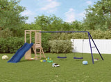 Outdoor Playset Natural Solid Pine Wood Large Durable 3155927