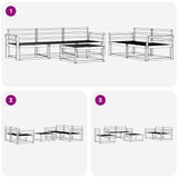 Outdoor Sofa Set 6 pcs White 3386058