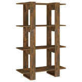 Book Cabinet/Room Divider Smoked Oak 80x30x123.5 cm 813575