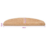 Self-adhesive Stair Mats 15 pcs Gold 80 x 24.5 x 3.5 cm 42038660