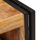 Wine Rack Brown 120 x 45 x 33 cm Solid Rough Mango Wood 4104763