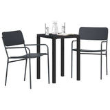 Outdoor Furniture Set 3 pcs Anthracite Steel 3422866