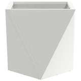 Planter 2 pcs White 30 x 30 x 30 cm Steel 883811