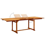 Garden Dining Table x100x75 cm Solid Acacia Wood 316566
