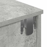 Wall Shelf with Drawers Concrete Grey 80x31x17 cm Engineered Wood 859953