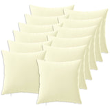Cushion with Pillow HEERLEN 12 pcs Cream Polyester 924705