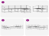 Outdoor Sofa Set 7 pcs Natural 3366057