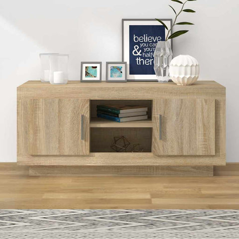 TV Cabinet Sonoma Oak 102x35x45 cm Engineered Wood 811793