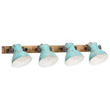 Wall Lamp 25 W Distressed Blue 90x25 cm E27 371819