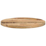 Table Top 60x2.5 cm Round Solid Wood Rough Mango 370007