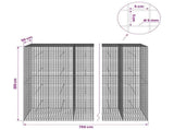 Gabion with 5 mm Wire and 5x5 cm Mesh 750x50x200 cm 3464313