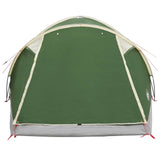 Cabin Tent with Roof Green 6-Person Polyester and Steel 42028583