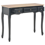 ZNTS Dressing Console Table with 3 Drawers Black 280046