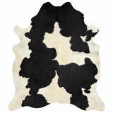 Real Cow Hide Rug Black and White 150x170 cm 284343