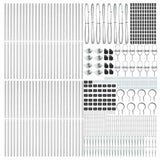 Fence Post Other 52 pcs Silver 3.2 x 3.2 x 170 cm Steel 3350214