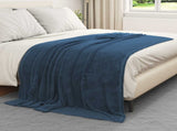Throw Blankets 6 pcs Navy Blue 150 x 200 cm Fleece 42016806