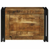 Storage Box Brown and Black 60 x 40 x 41 cm Solid Mango Wood 4016751