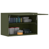 Wall Cabinet for Garage with Gas-lift Door Olive green 883267