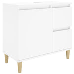 ZNTS 3 Piece Bathroom Cabinet Set White Engineered Wood 3185535