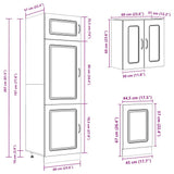 8 Piece Kitchen Cabinet Set Kalmar Sonoma Oak Engineered Wood 3314794