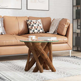 Coffee Table Solid Teak Driftwood 60 cm 243473