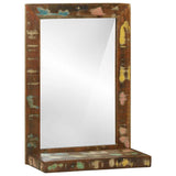 Bathroom Mirror Brown 50 x 22 x 70 cm Solid Reclaim Wood 4016737