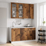 Kitchen Unit PORTO 4 pcs Old Wood Engineered Wood 3438353