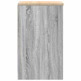 Garage Storage Cabinet Grey Sonoma 40x51x85 cm Solid Wood Pine 860540