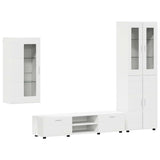 TV Cabinet Set with Drawer FLORIN 3 pcs White Engineered Wood 3397964