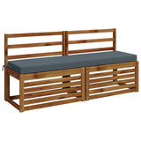 2-Piece Bench Cushions SOEST 2 pcs 100% Polyester Blue 949845