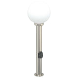 Bollard Lights with Outlet 3 pcs 80 cm Stainless Steel IP44 4006104