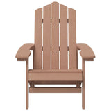 Garden Chair Brown HDPE , Steel Standard 3095702