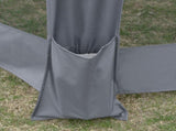 3.8m x 3.2m Pop Up Gazebo Hexagonal Canopy Tent Outdoor Sun Protection with 6 Mesh Sidewalls, Hand T3398P320131