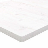 Table Top White 100x50x2.5 cm Solid Wood Pine Rectangular 824406