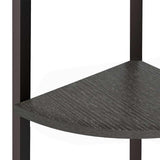 3-Tier Corner Shelf Black 45,5x31,5x120 cm 336390