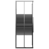 Stripe Shower Cabin ESG 80x80x180 cm Black 151849