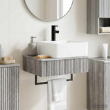 Wall-Mounted Wash Basin Grey Sonoma 53 x 35 x 39 cm 890214