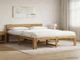 Double Bed Frame with Headboard ROSTOCK White 140 x 190 cm 903451