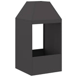 Fire Pit Black 50 x 50 x 100 cm Steel 858988