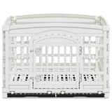 4 Panel Dog Playpen 177.5 x 154.5 x 112 cm Plastic White 42027221
