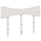 Headboard White 135 cm Solid Wood Pine 844782