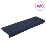 Stair Mats Self-adhesive 20 pcs 65x21x4 cm Anthracite Rectangular Edge 3365720