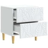 Bedside Table 2 pcs White 43 x 34.5 x 48 cm Engineered Wood 894986