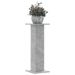 Plant Stands 2 pcs Concrete Grey 30x30x80 cm Engineered Wood 3307867