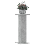 Plant Stands 2 pcs Concrete Grey 30x30x80 cm Engineered Wood 3307867