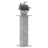 Plant Stands 2 pcs Concrete Grey 30x30x80 cm Engineered Wood 3307867